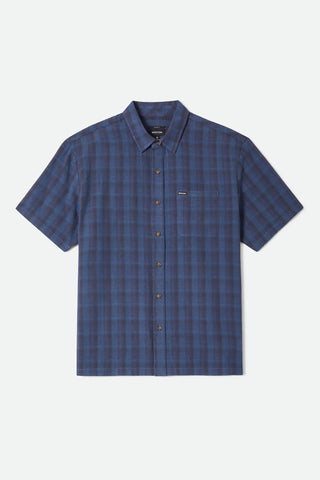 Brixton Mens Woven Cru Linen Blend Plaid