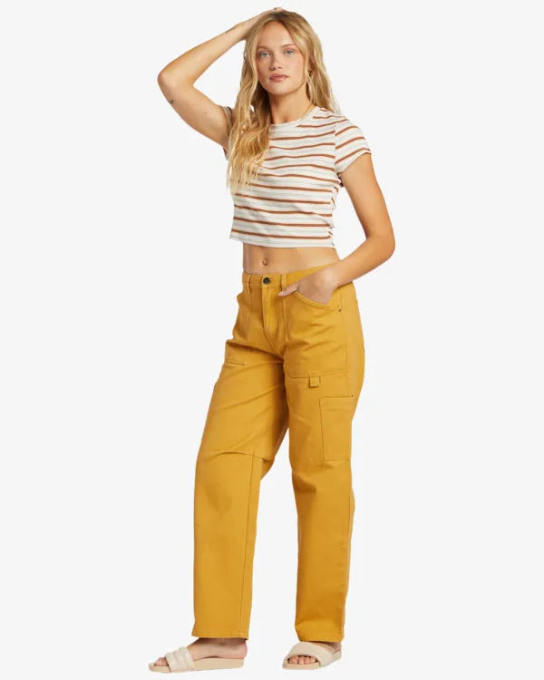 Yellow Cargo Pants Womens