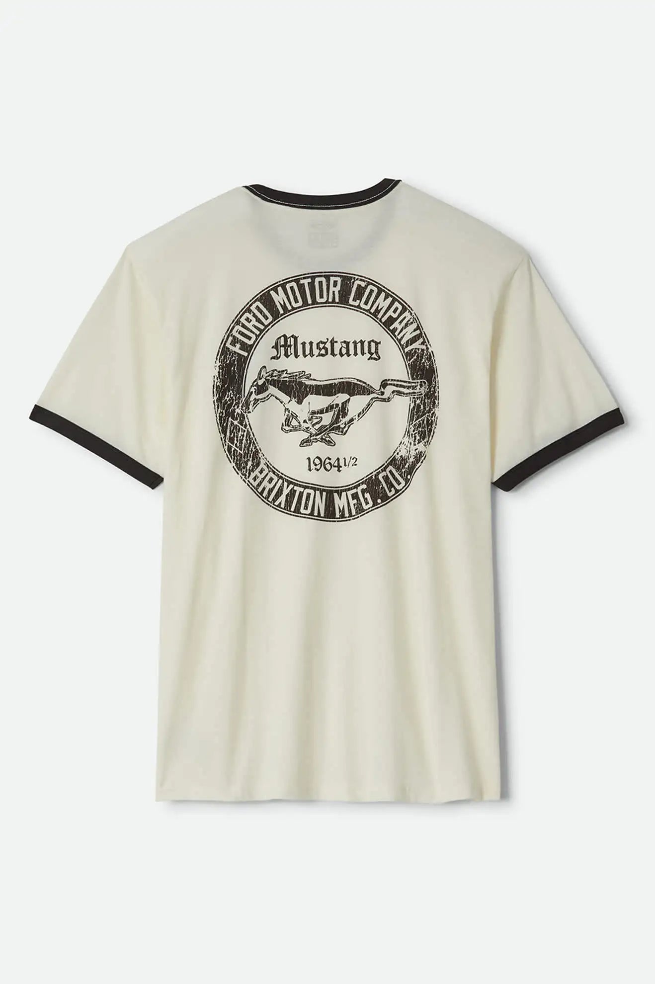 Brixton Mens Shirt Ford Mustang Ringer