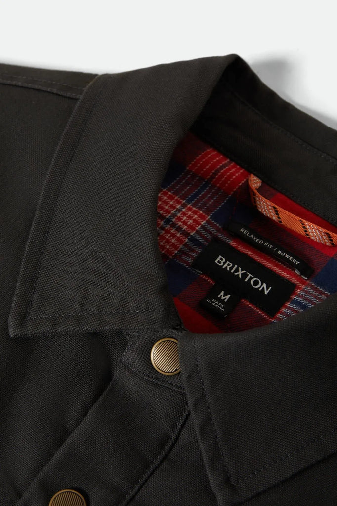 Brixton Mens Jacket Builders Stretch Flannel Lined