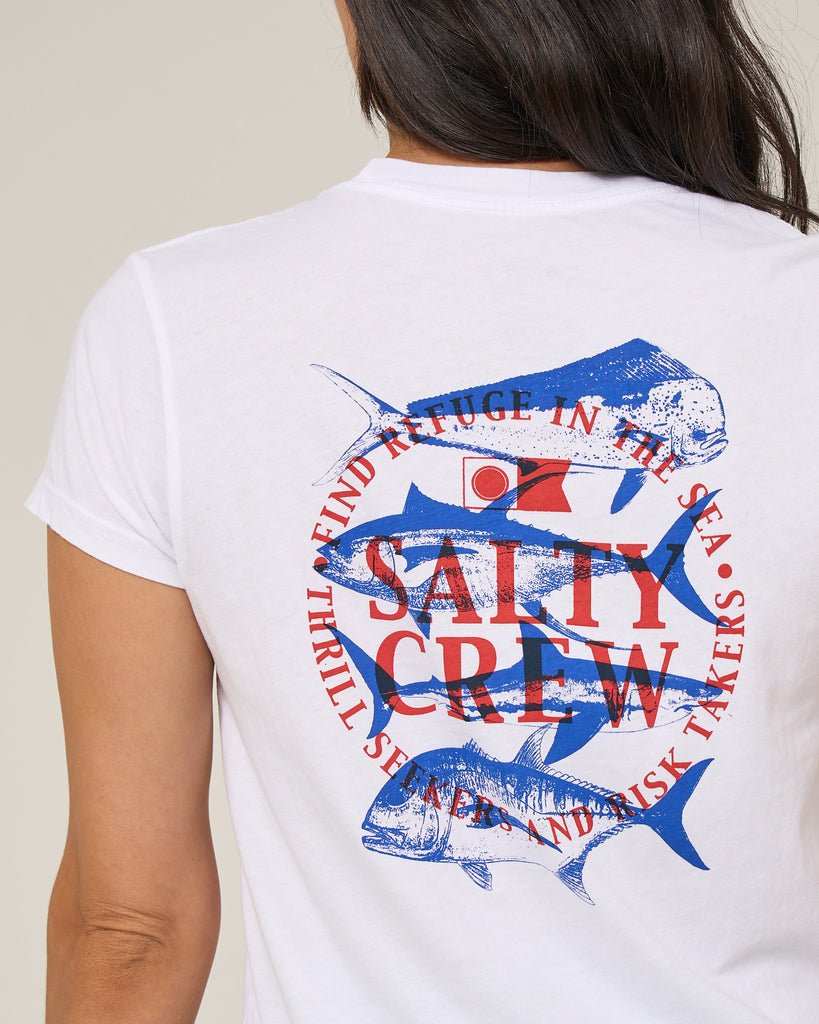 Salty Crew Womens Shirt Overlay Modern Tee