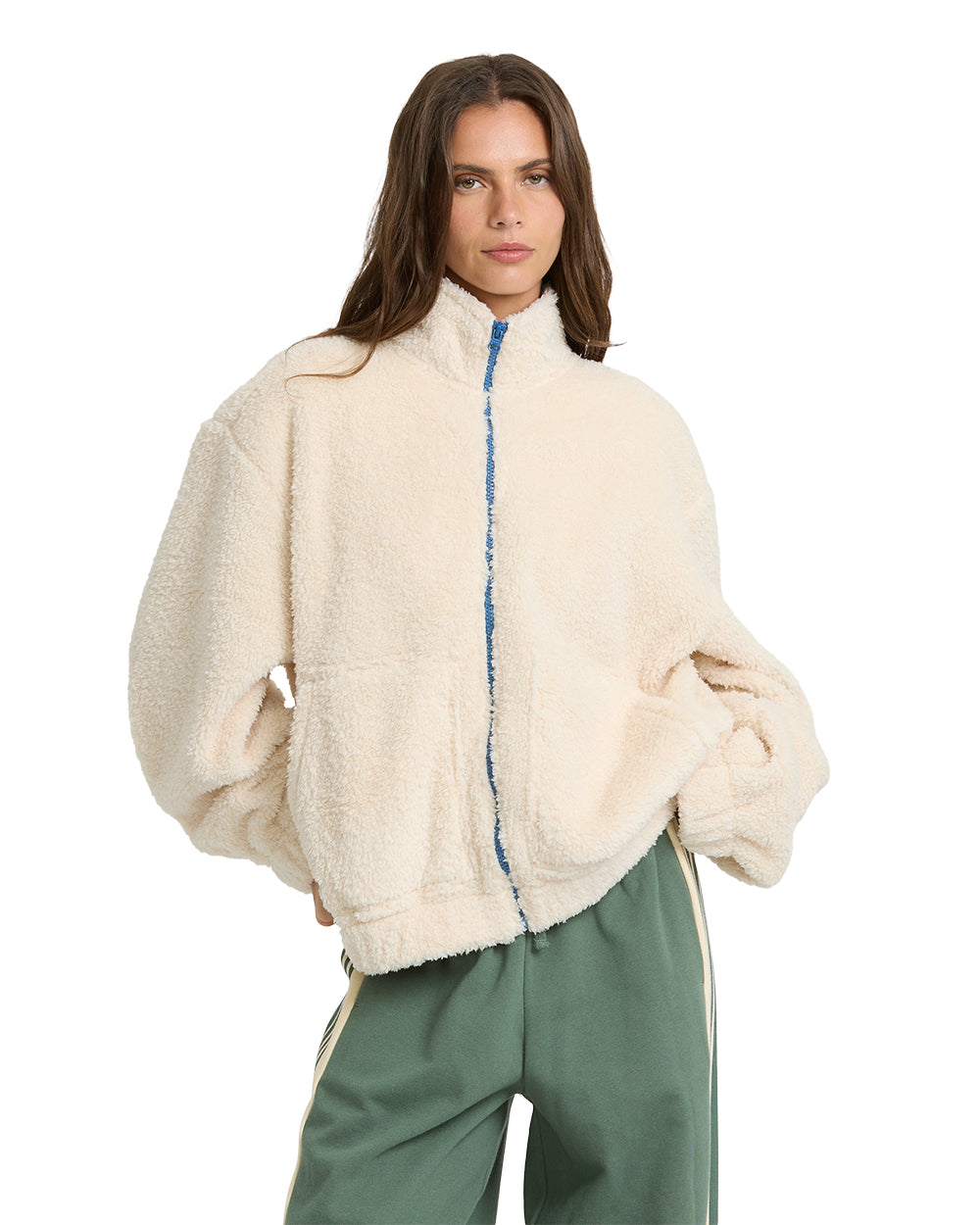 Billabong Womens Jacket First Light Zip Sherpa