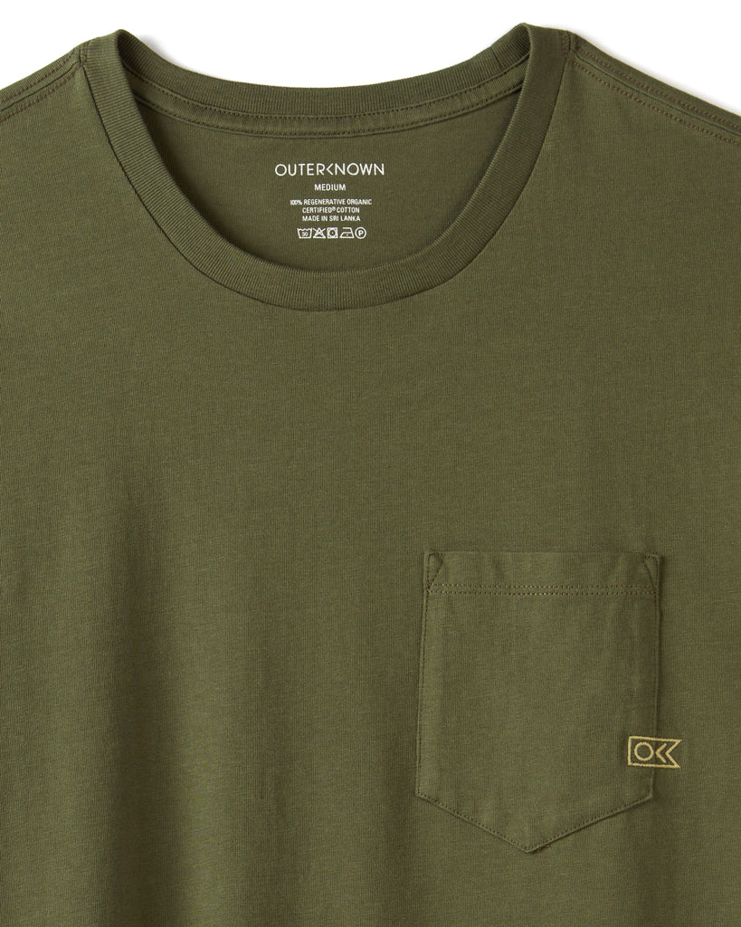 Outerknown Mens Shirt OK Flag Pocket