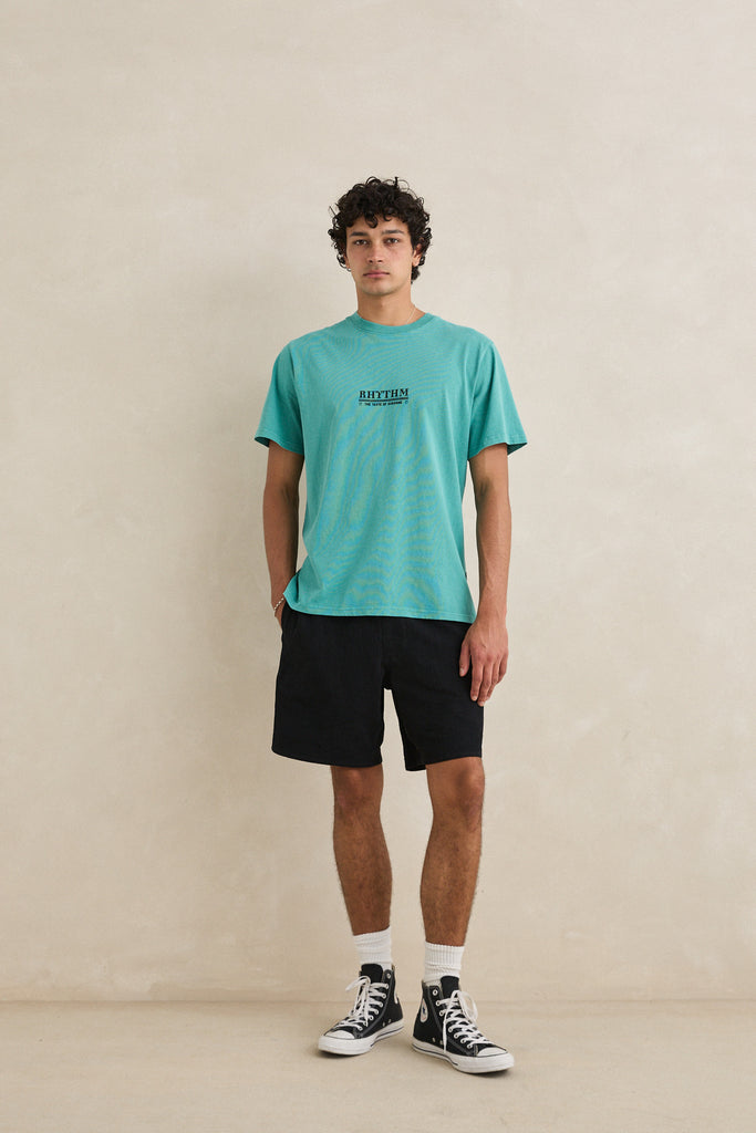 Rhythm Mens Shorts Textured Linen Jam