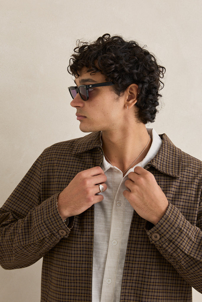 Rhythm Mens Jacket Jordy Check