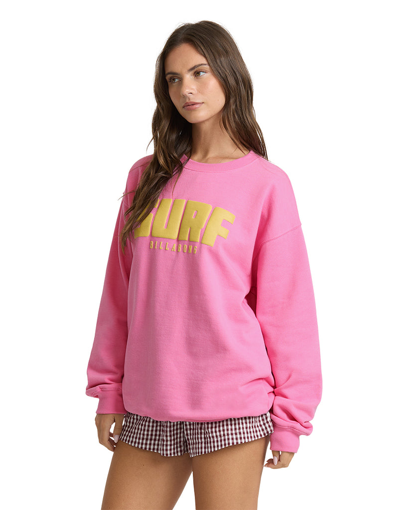 Billabong Womens Sweatshirt Keep On Surfin Crew