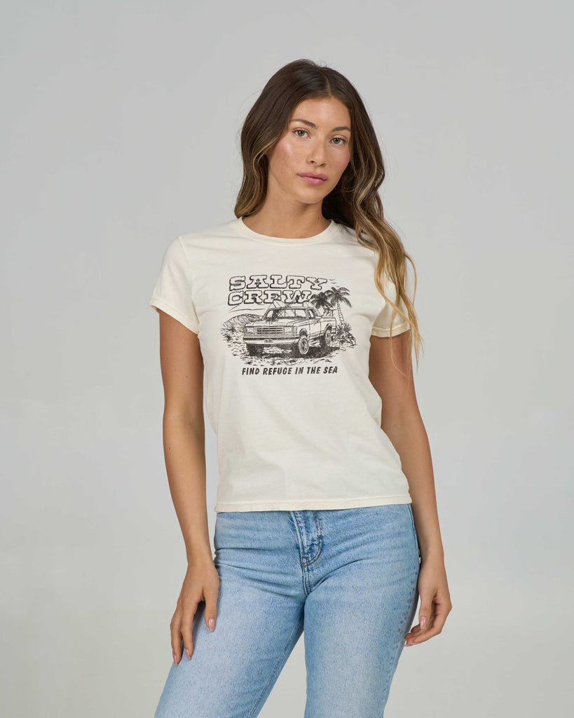 Salty Crew Womens Shirt Truck Stop Modern Tee