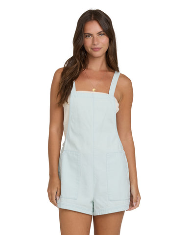 Billabong Womens Romper Beach Crush Denim Overall