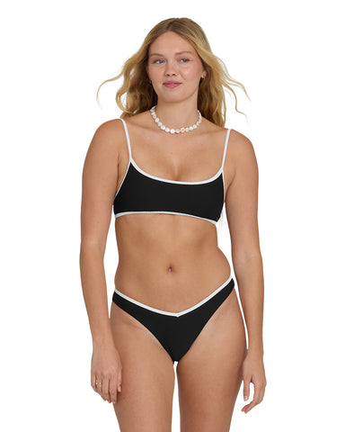 Billabong Womens Bikini Top Tanlines Bound Jaclyn Crop