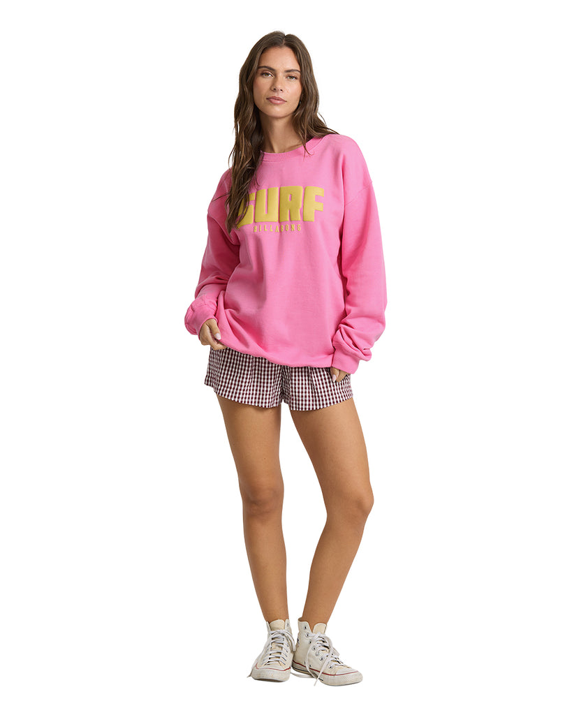 Billabong Womens Sweatshirt Keep On Surfin Crew