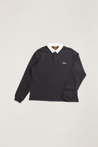 Rhythm Mens Shirt Koa Vintage Rugby Long Sleeve Polo
