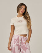 Salty Crew Womens Shirt Celestial Sun Baby Tee