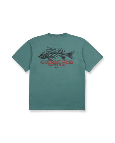 Quiksilver Waterman Mens Shirt Fish Bones