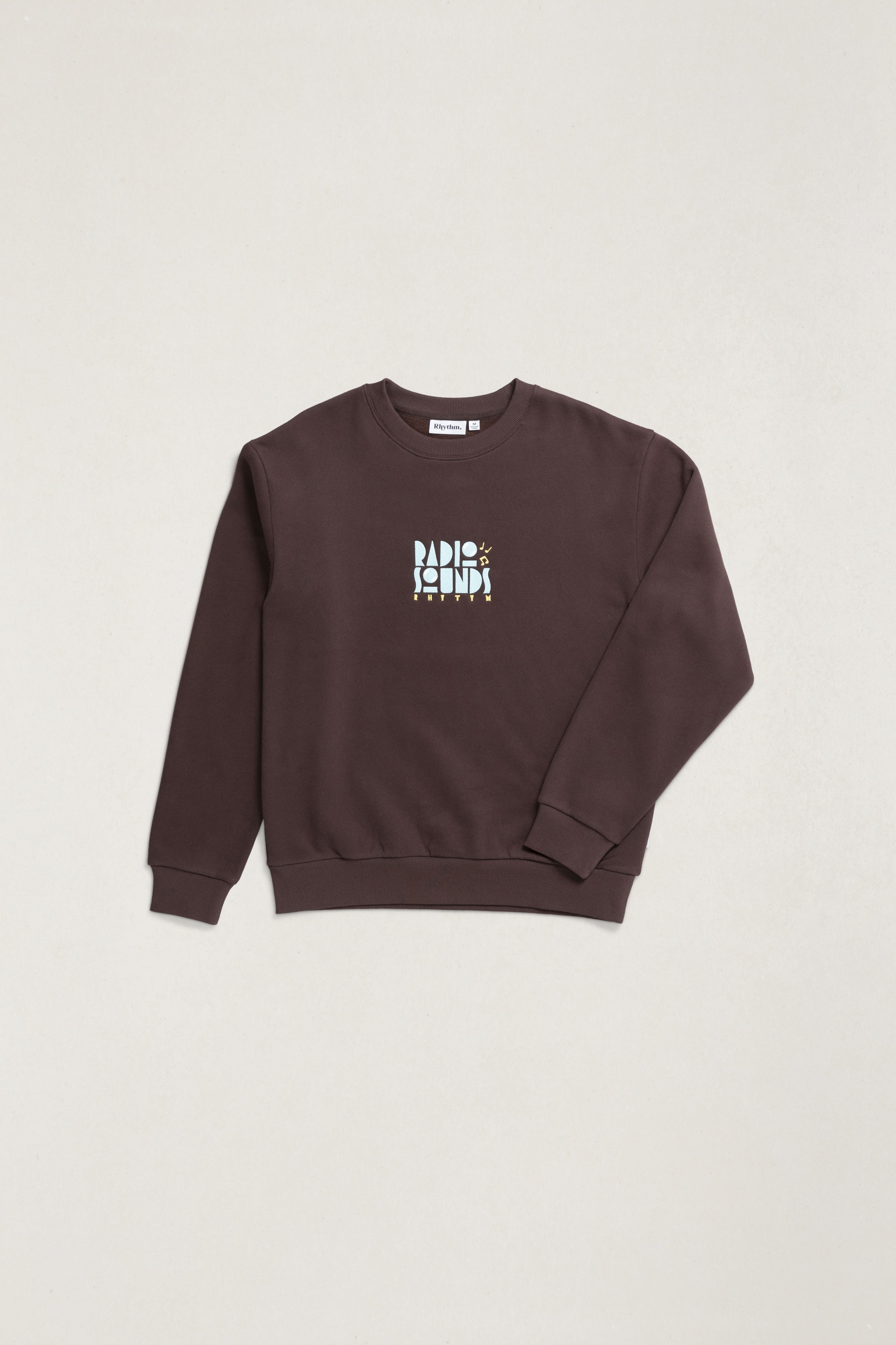 Rhythm Mens Sweatshirt Radio Sounds Fleece Crew