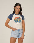 Salty Crew Womens Shirt Drive To The Sea Raglan