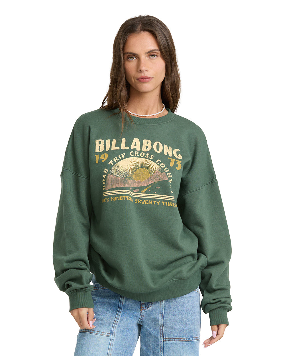 Billabong Womens Shirt Warm Memories Crew Fleece