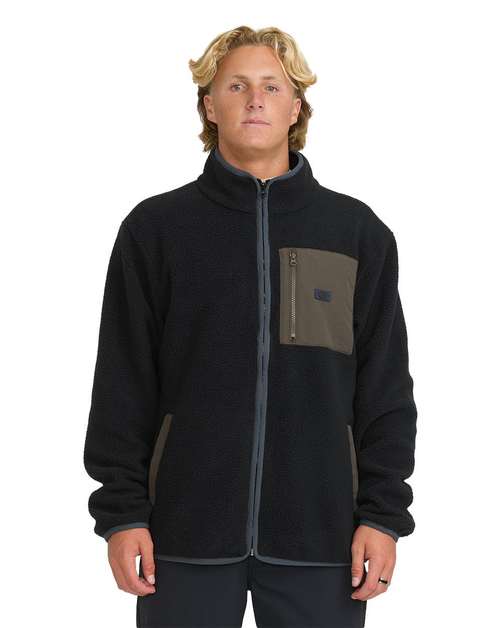 Billabong Mens Sweatshirt Alpine Mock Neck Zip