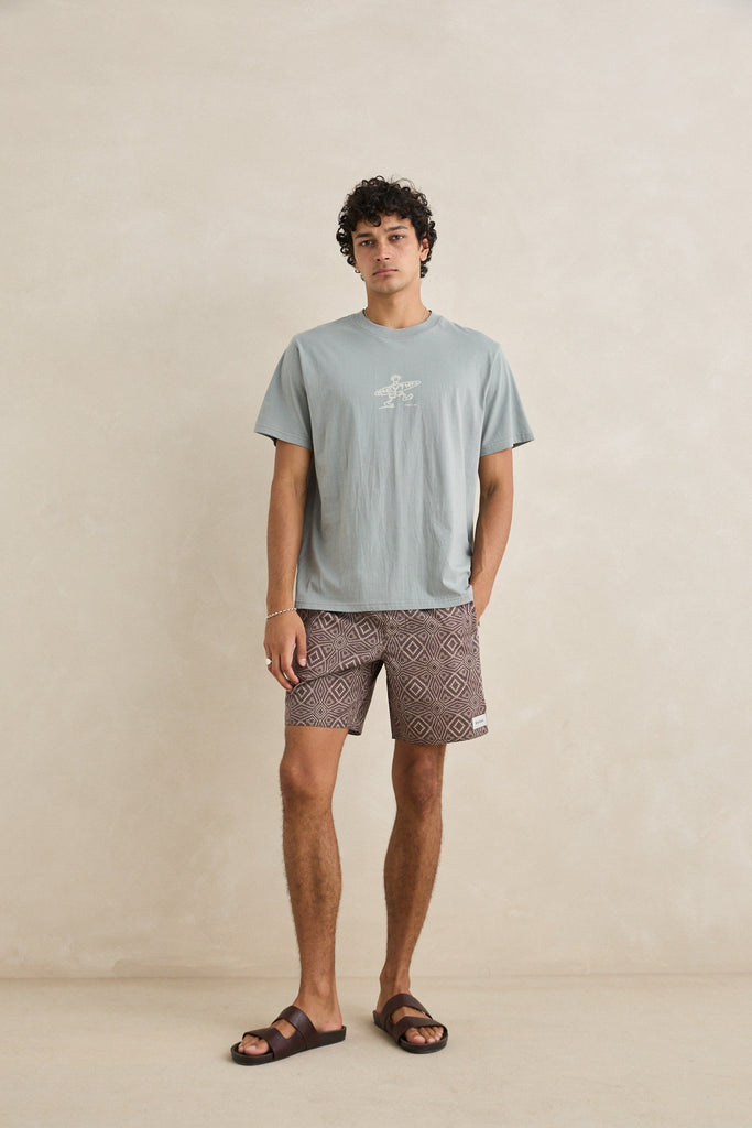 Rhythm Mens Shorts Mosaic Heritage Beach Short