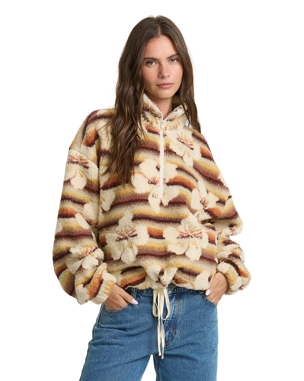Billabong Womens Jacket All The Time Sherpa