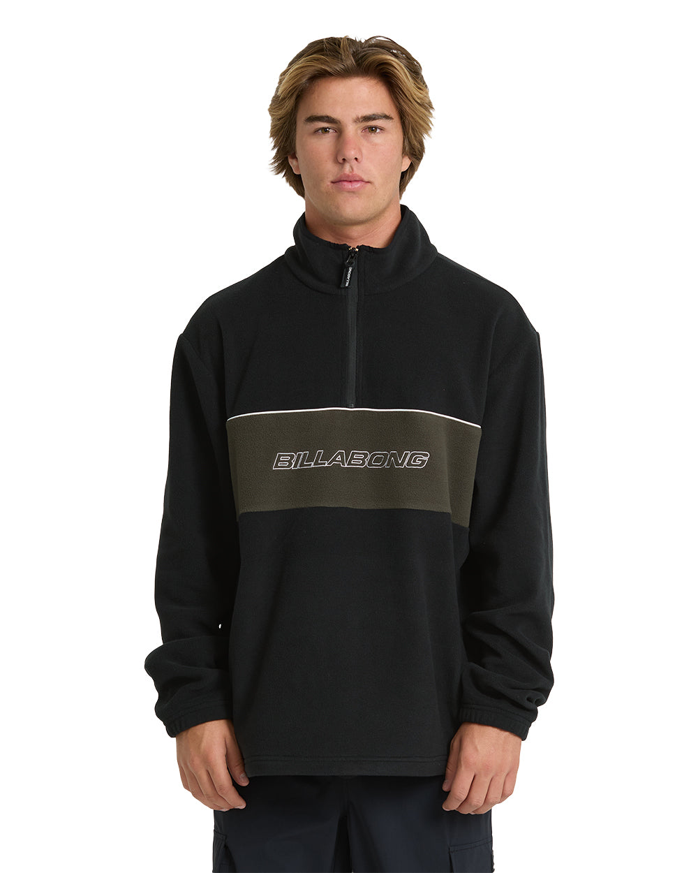 Billabong Mens Sweatshirt Blueprint Mockneck Fleece