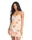 Billabong Womens Dress So Simple Crinkle Mini