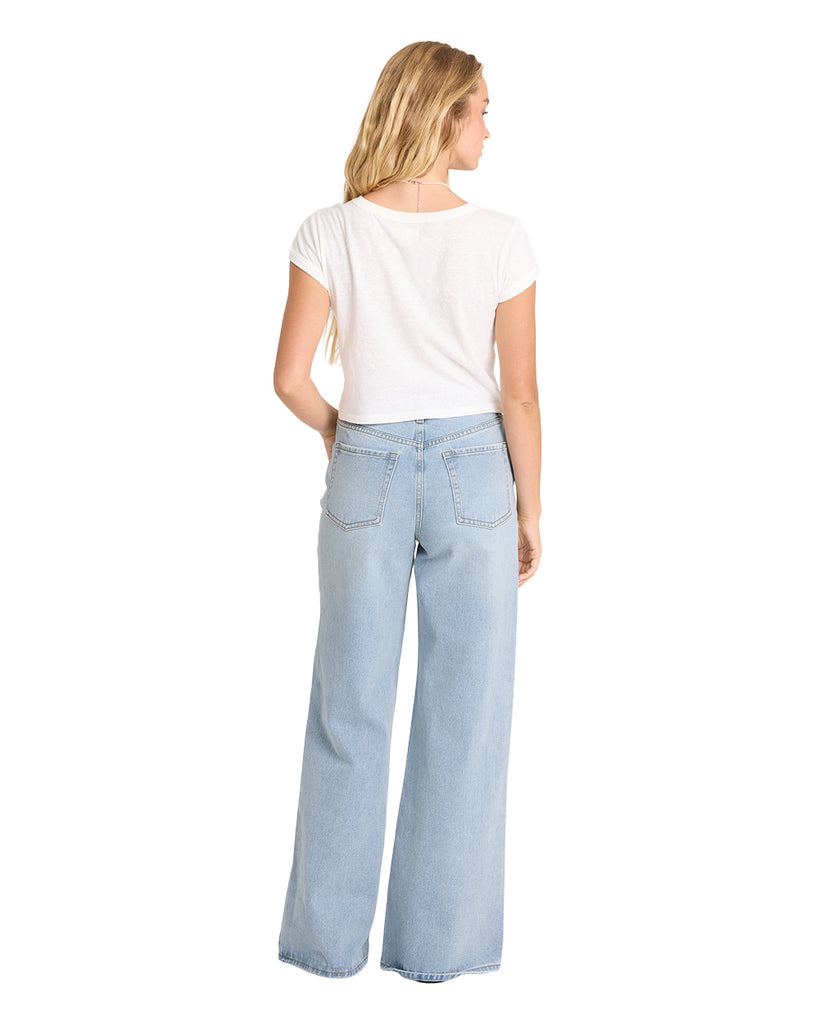 Billabong Womens Pants Free Fall Flare Denim