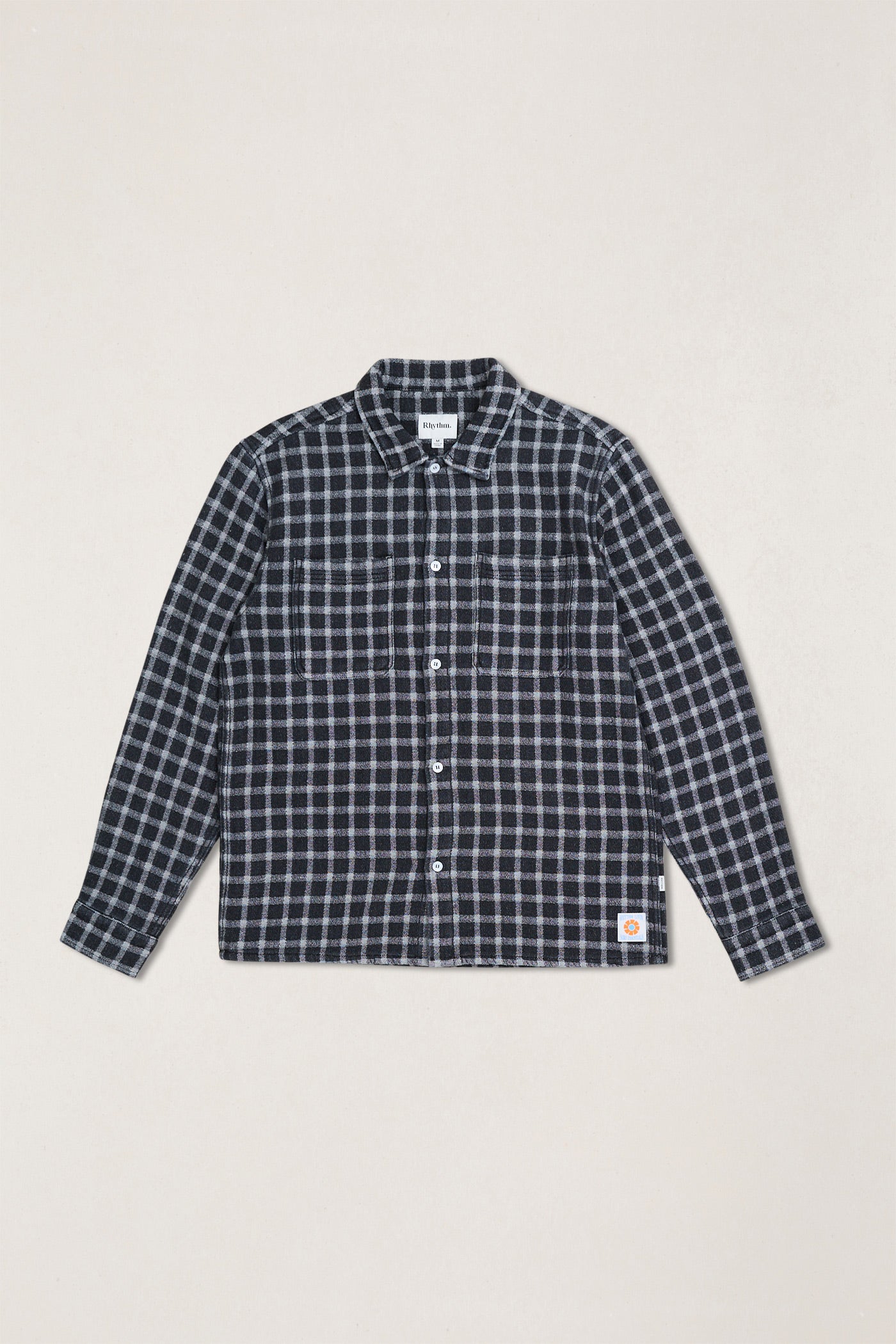 Rhythm Mens Shirt Jacquard Check