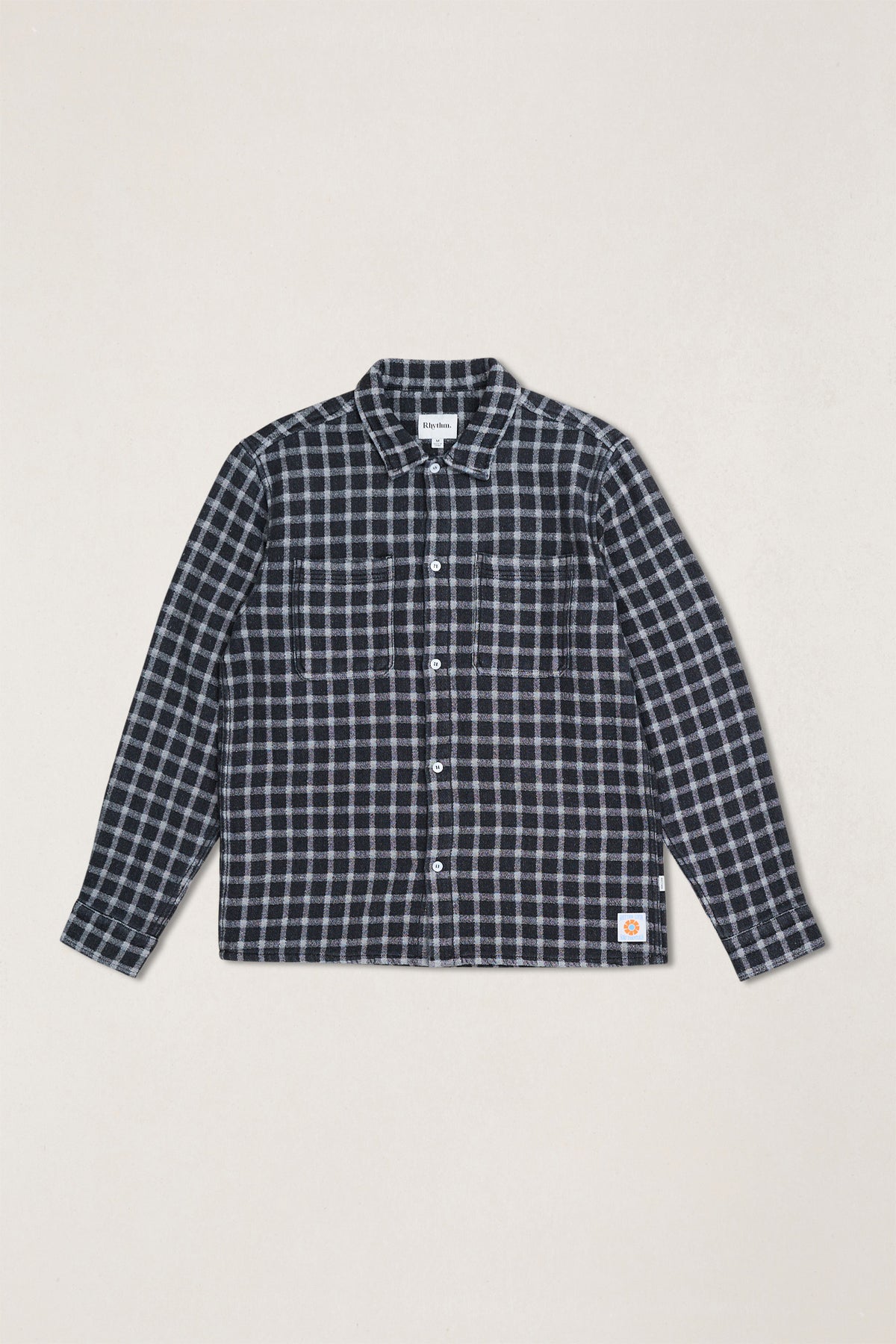 Rhythm Mens Shirt Jacquard Check