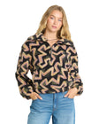 Billabong Womens Jacket Barra Sherpa Half Zip