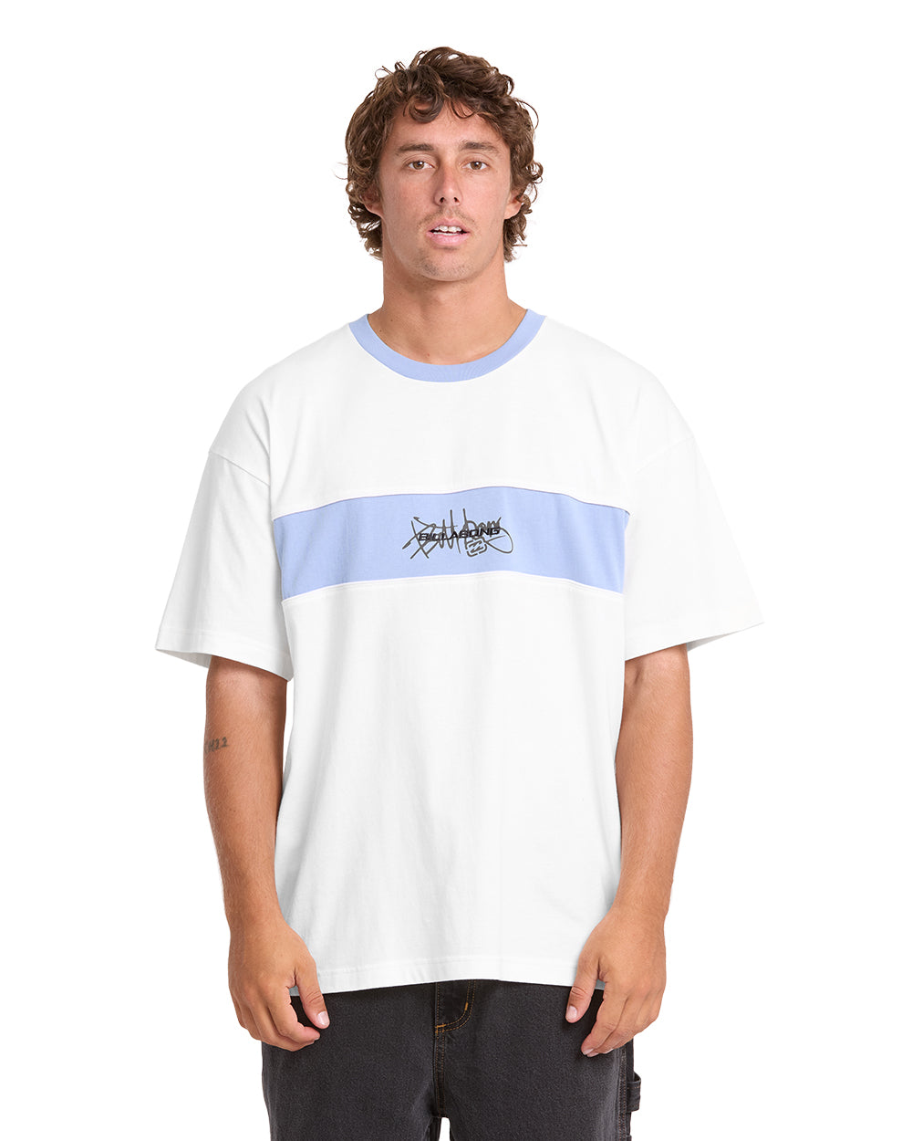 Billabong Mens Shirt Bad Dog Shrapnel Ringer