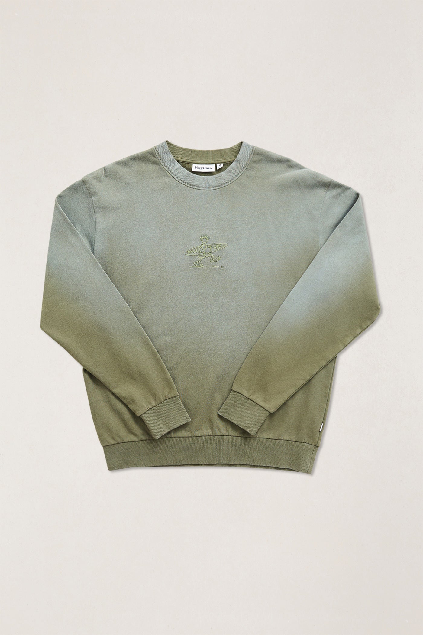 Rhythm Mens Sweatshirt Drifter Salt Wash Crew