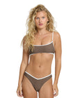 Billabong Womens Bikini Top Tanlines Bound Jaclyn Crop Bralette