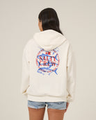 Salty Crew Womens Sweatshirt Overlay Hoodie