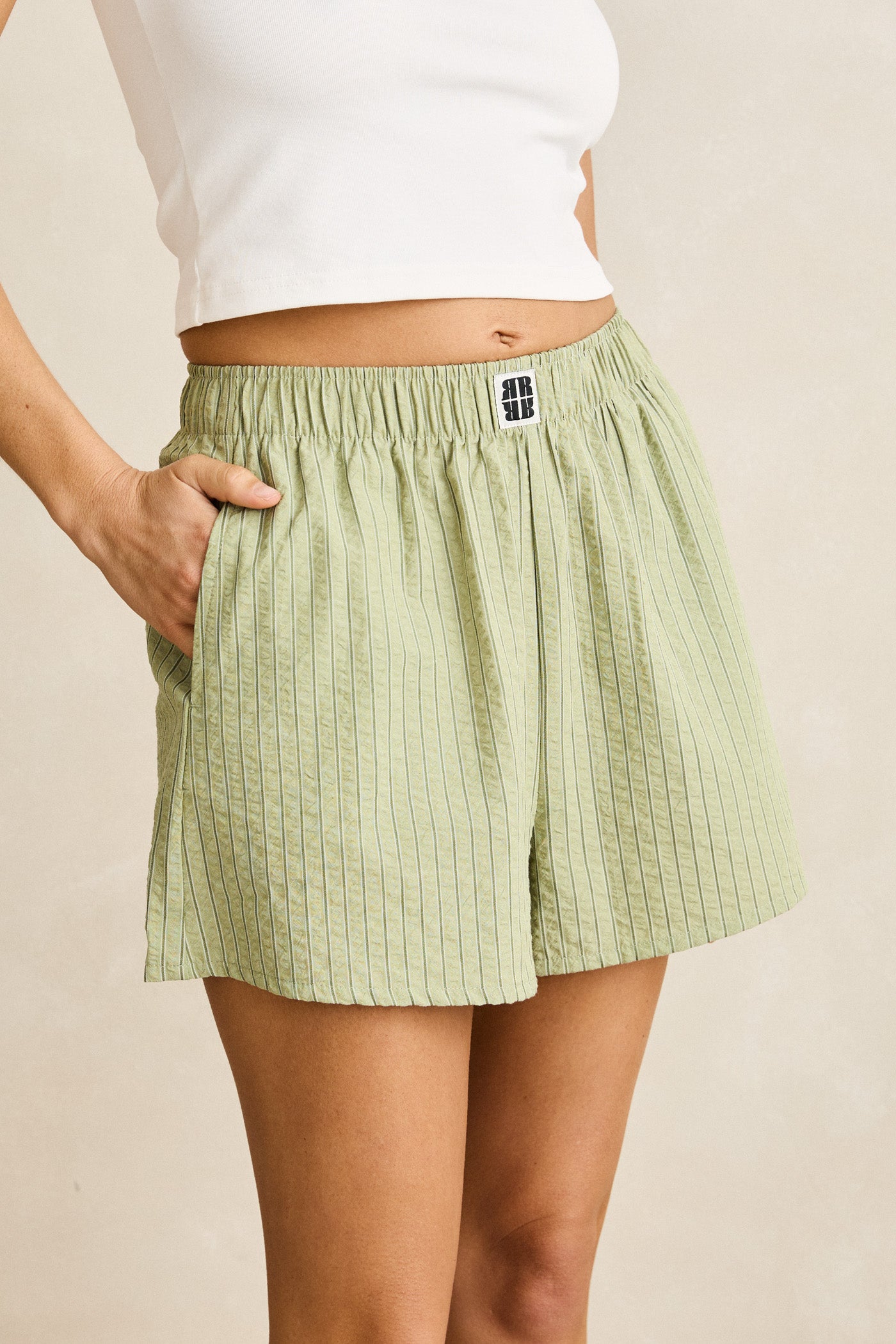 Rhythm Womens Shorts Vista Stripe