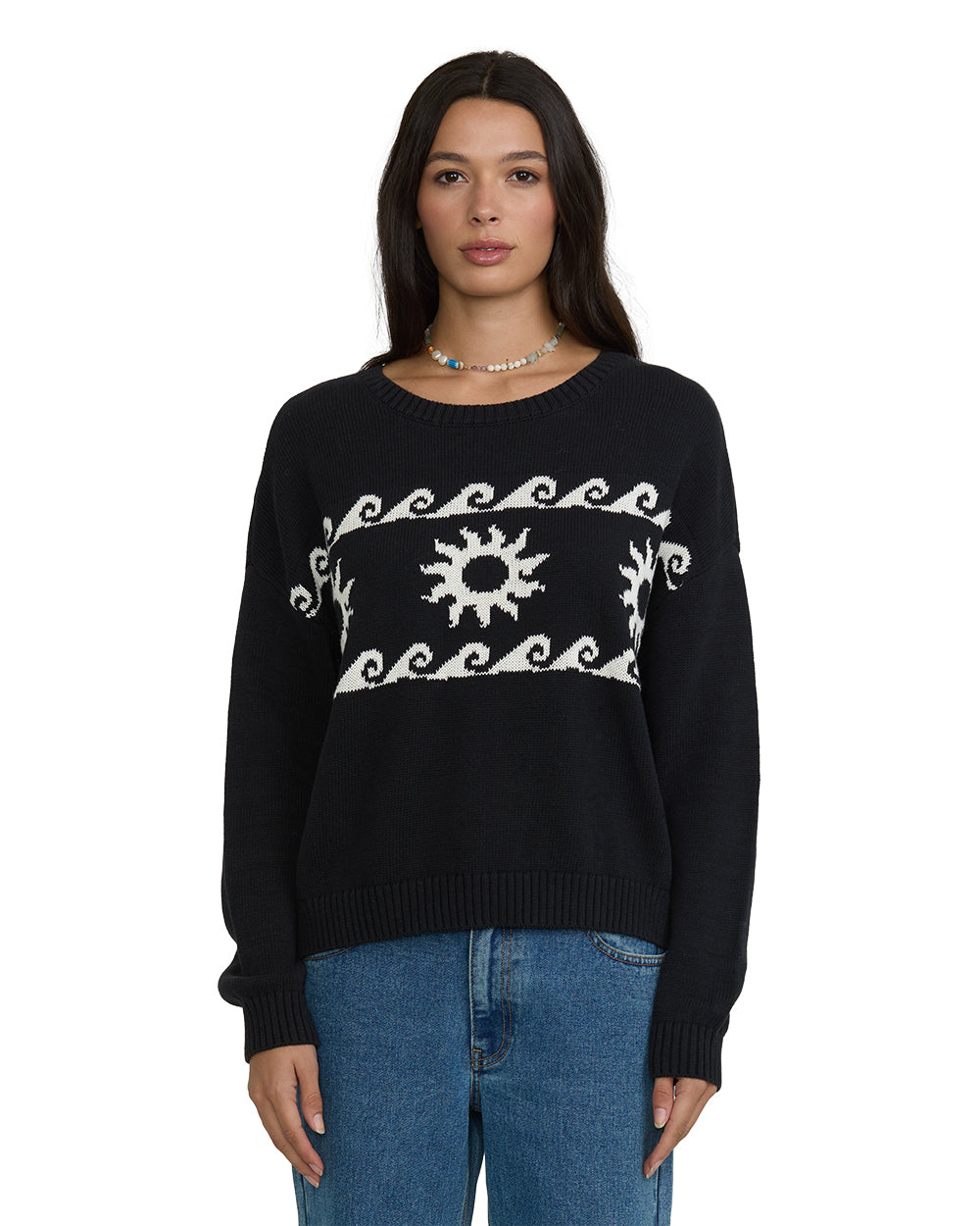 Billabong Womens Sweater Palms For Life Crew