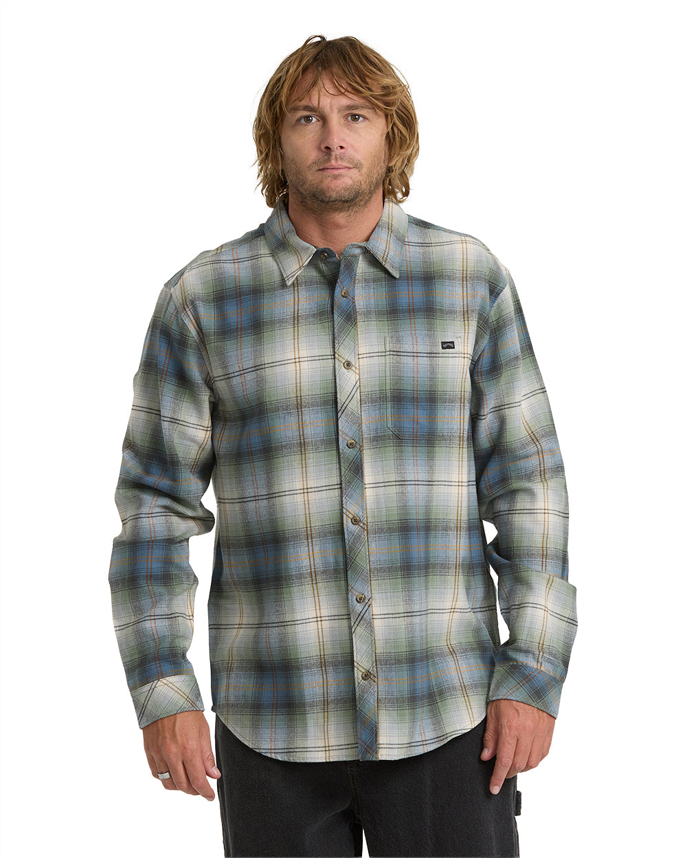 Billabong Mens Shirt Coastline Long Sleeve Flannel