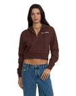 Billabong Womens Sweatshirt Star Crossed Zip Hoodie Fleece