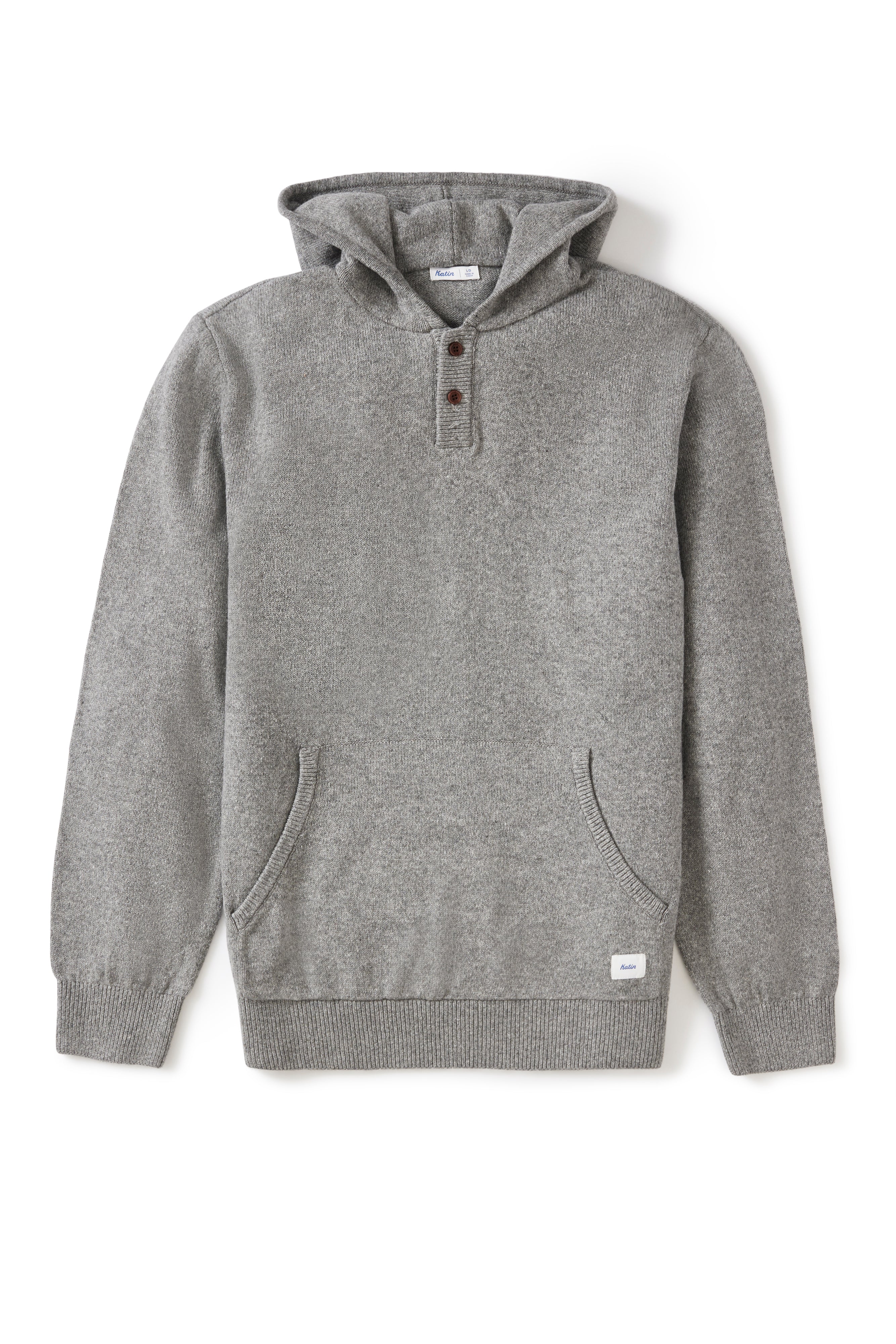 Katin Mens Sweater Hayes Hooded Henley