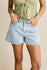 Rhythm Womens Shorts Staple Denim