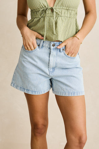 Rhythm Womens Shorts Staple Denim