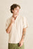 Rhythm Mens Shirt Vintage Jersey Henley