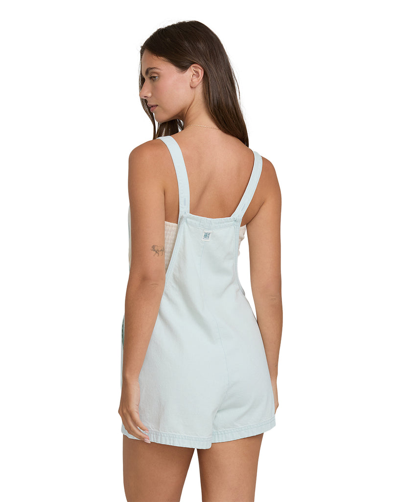 Billabong Womens Romper Beach Crush Denim Overall