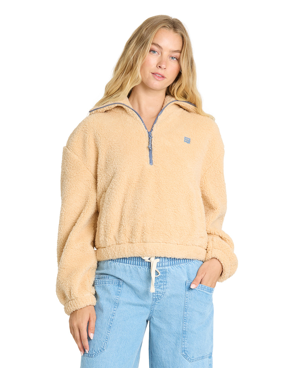 Billabong Womens Jacket Barra Sherpa Half Zip