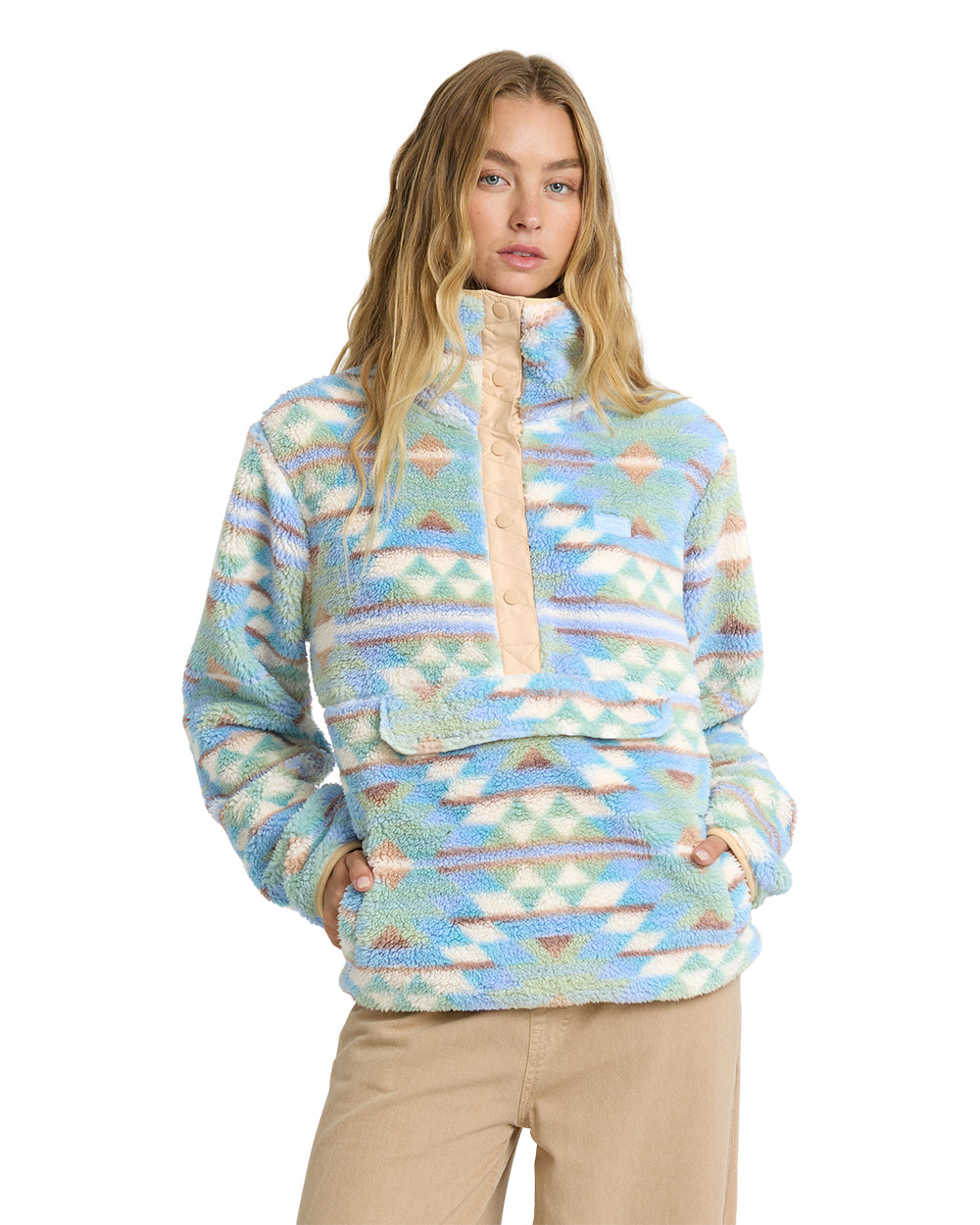 Billabong Womens Sweatshirt Switchback Sherpa Pullover