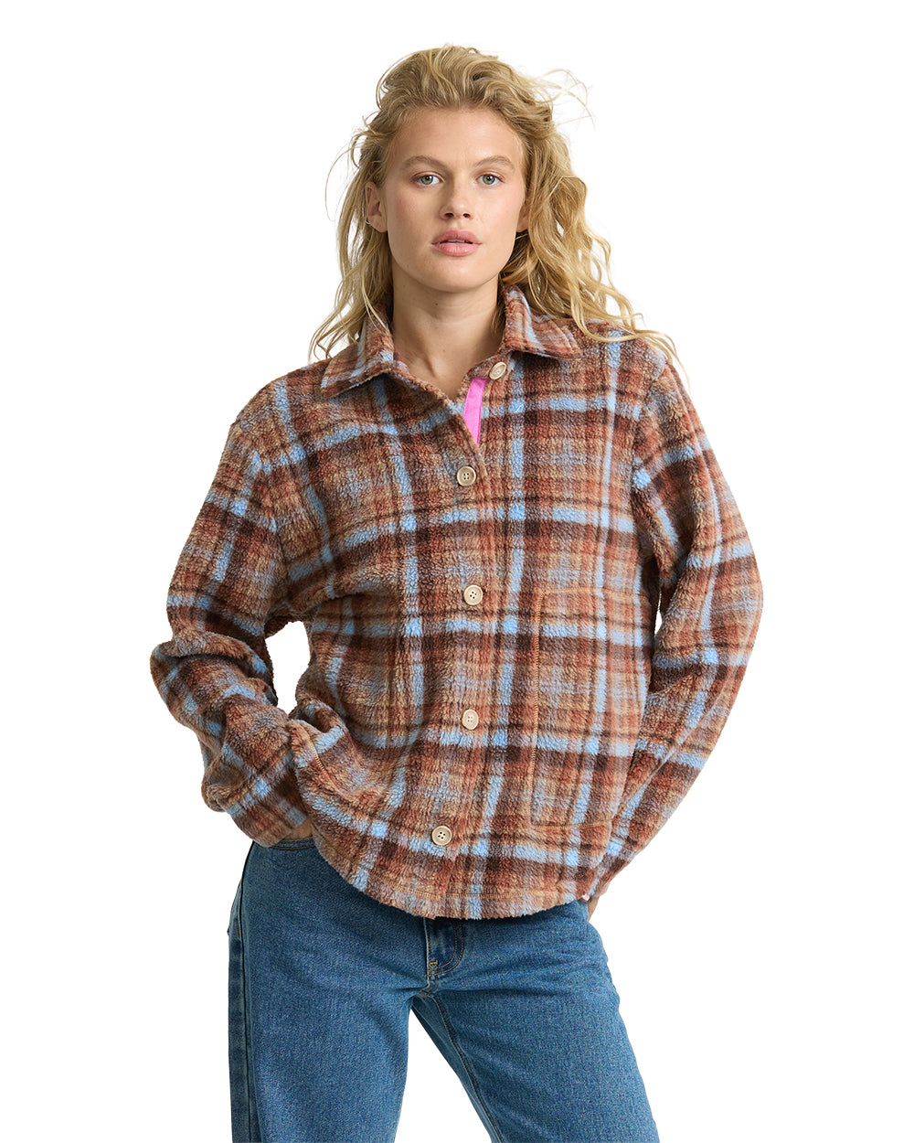 Billabong Womens Jacket Breezy Sherpa Shacket