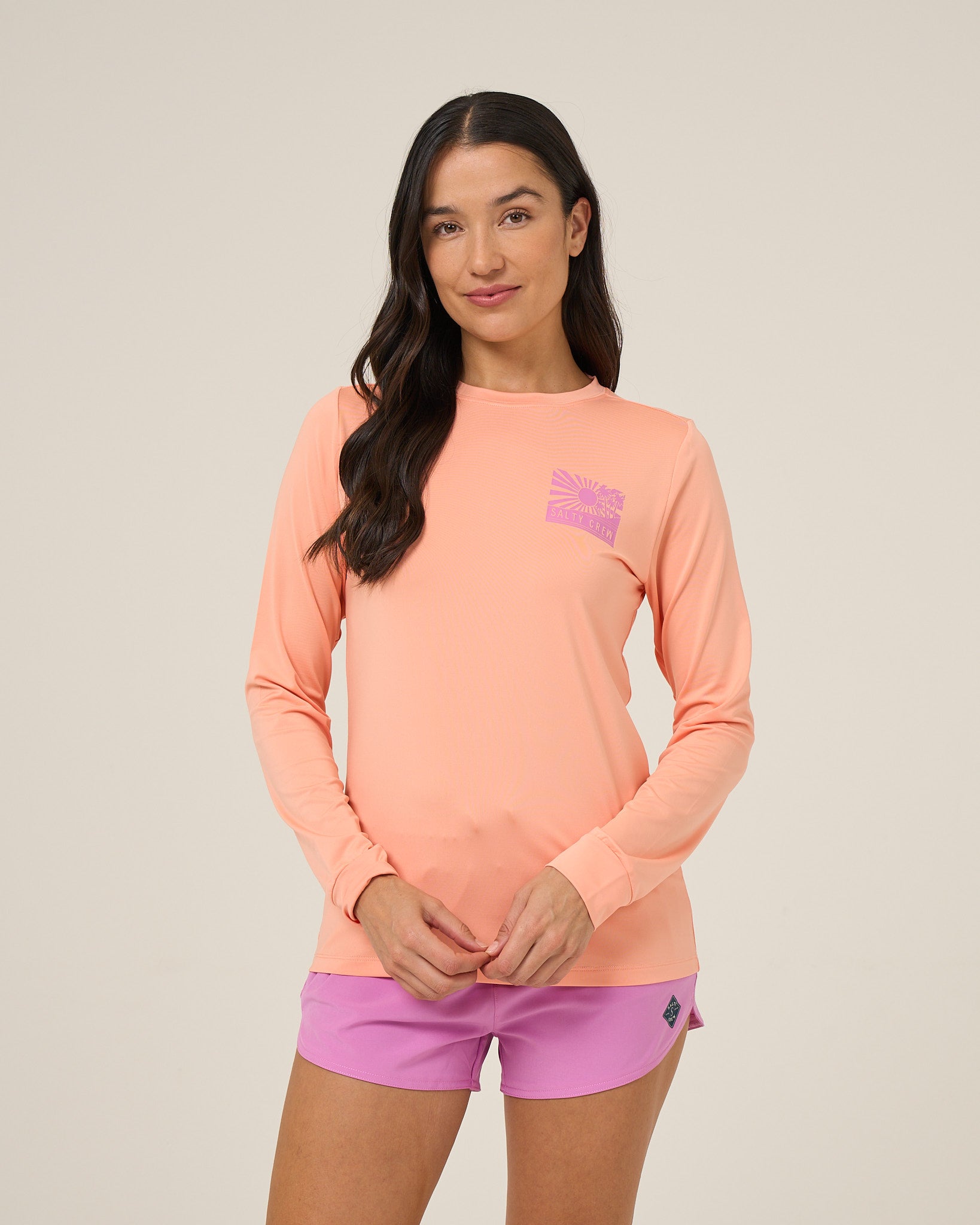 Salty Crew Womens Shirt Rise And Smile Sunshirt