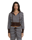 Billabong Womens Sweater Shore Stripe Yarn Dye Zip Up