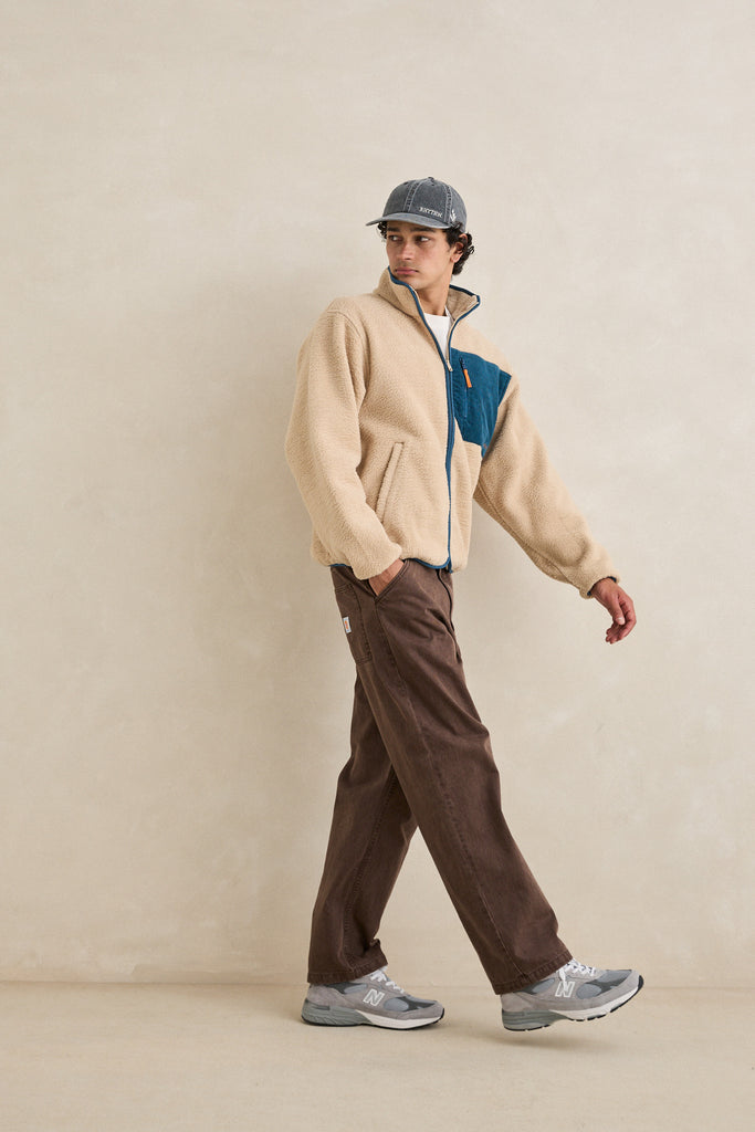 Rhythm Mens Jacket Trail Zip Thru Fleece