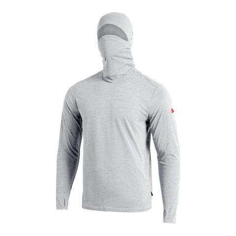 Florence Marine X Mens Shirt Airtex Balaclava Long Sleeve Hooded