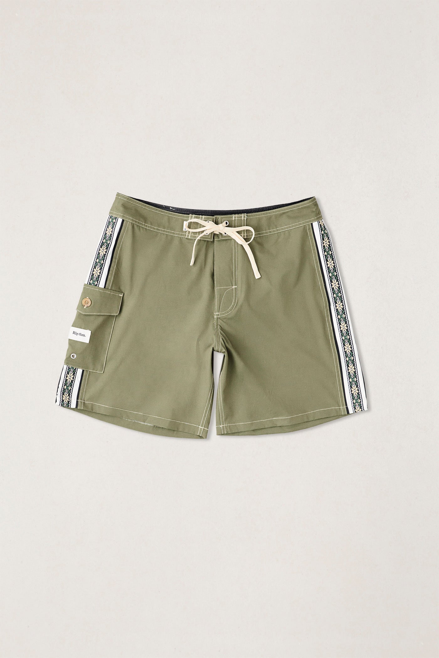 Rhythm Mens Boardshorts Panel Stripe Trunk
